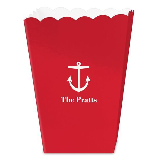 Nautical Anchor Mini Popcorn Boxes